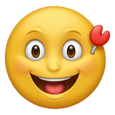 Un emoji heureux pouce en l’aire qui fait peur sticker