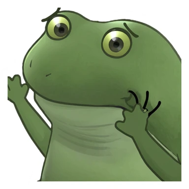 Excited with hands up sticker