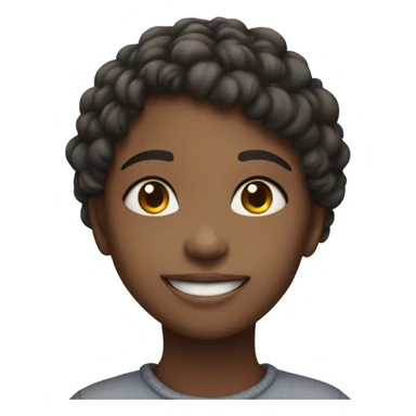 smiling girl under the sky sticker