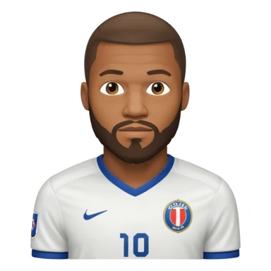 Mbappé dans une longue barbe  sticker
