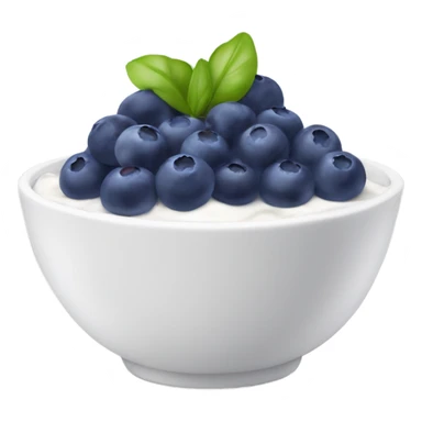 yogurt bowl with blueberries sticker