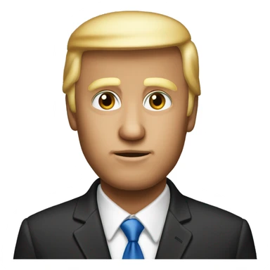 I want him to look like Donald trump  sticker