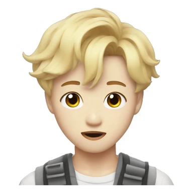Blonde jimin bts sticker