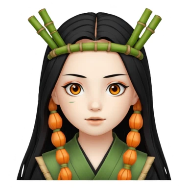 Demon slayer character Nezuko  sticker