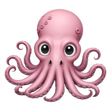 cute light pink octopus cthulu sticker