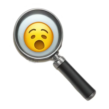 Magnifying glass over a chart with musical notes sticker