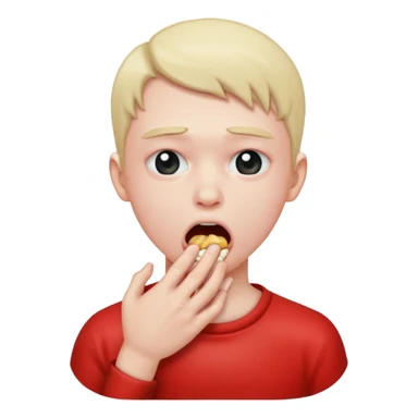 Person choking themselves  sticker