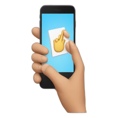 Hand scrolling on phone sticker