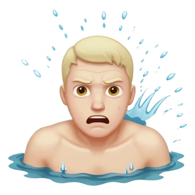Man drowning sticker