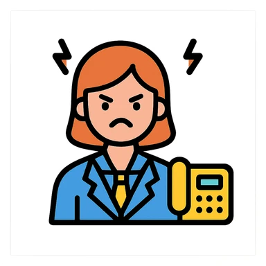 angry business secretary sticker