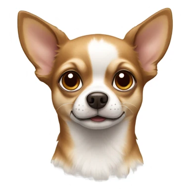 Chihuahua mixed brown and white sticker