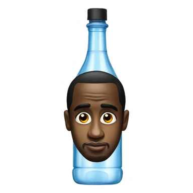 P Diddy with baby oil bottle  sticker