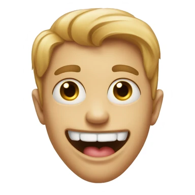 Heart eyes emoji, drooling and a little freaky sticker