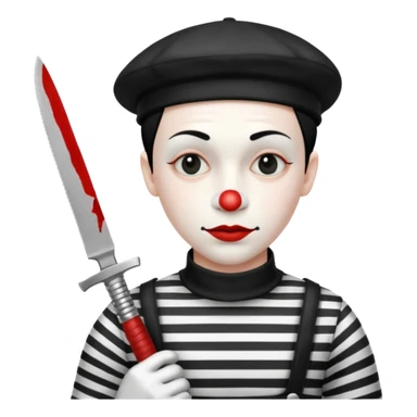 Mime-assassin sticker