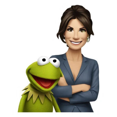 Muppets phenomena with Sandra Bullock sticker