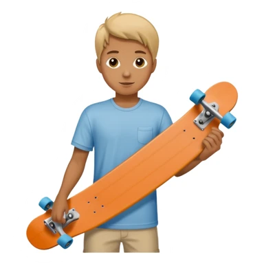 holding skateboard sticker