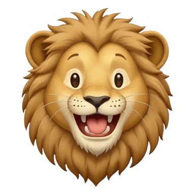 León desnutrido y flaco riéndose  sticker