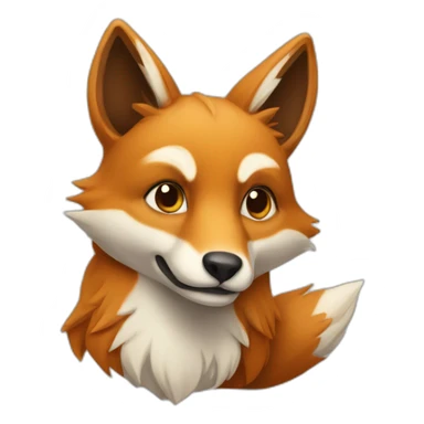 Un tortu sur un renard sticker