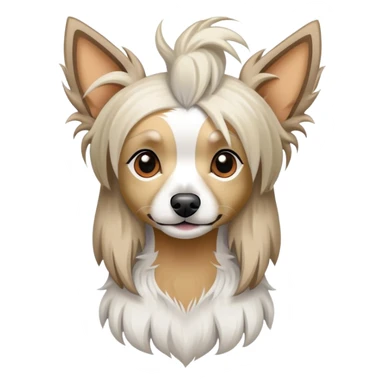 Chinese crested dog sticker