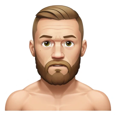 Conor McGregor UFC fighter with beard sticker