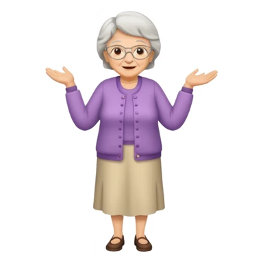 Make a grandma but with a full body sticker