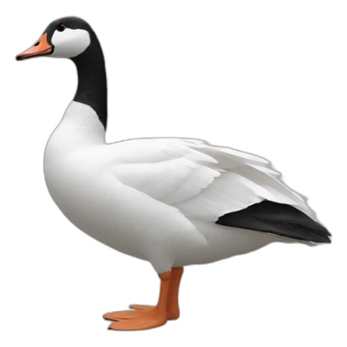 Goose wearing Nike shoes sticker