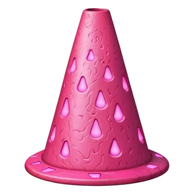 pink lava traffic cone sticker