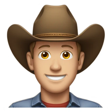 Zuckerberg wearing cowboy hat sticker