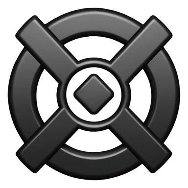 monochrome chakana symbol, simple, bold, no color sticker