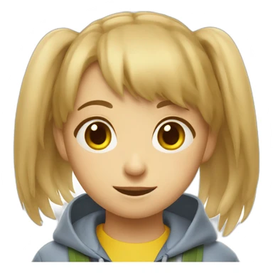 Ukrainian rabbit student sticker