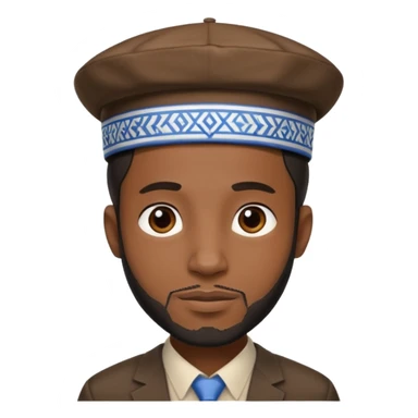 Black Jewish man sticker