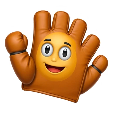 guantes de portero de futbol aplaudiendo, divertido sticker