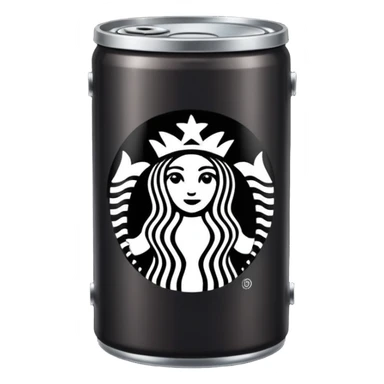 Can of Starbucks coffee dark roast  sticker