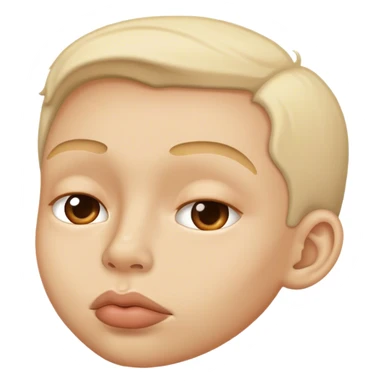 sucking cheekbones in  sticker