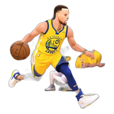 Stephen curry dunk sur LeBron james sticker