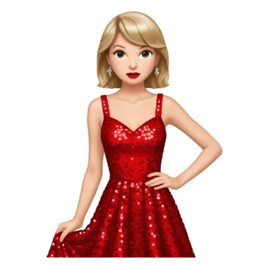 Glitter background with red album Taylor Swift sticker