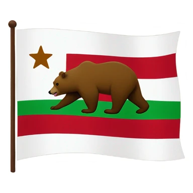 New California Republic flag sticker