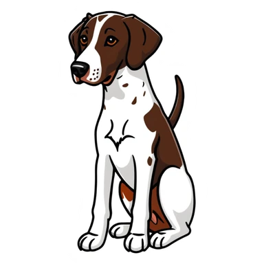 German shorthair pointer  sticker
