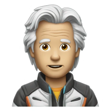 Back to the future sticker