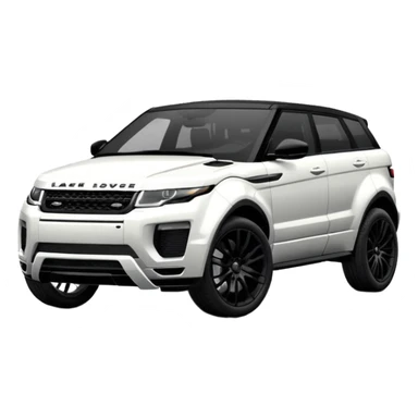 2024 black LandRover evoque with black rims, black trim and black interior  sticker