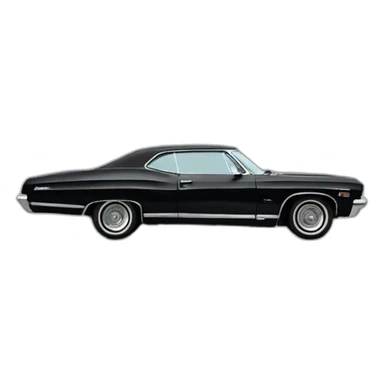 Impala Chevrolet 1967 Black sticker