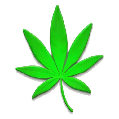 420 hemp leaves Rave party dancing neon smoking sticker