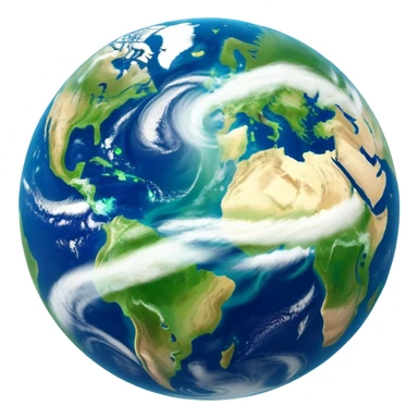 🌍 Cinematic Realistic Earth – A breathtaking, full view of Earth from space, showcasing vivid blue oceans, swirling white clouds, and lush green continents. The curvature of the planet is subtly illuminated by the sun, with a soft atmospheric glow enhancing its life-sustaining beauty. High detail, crisp textures, and realistic lighting bring out the planet's dynamic and ever-changing surface. sticker