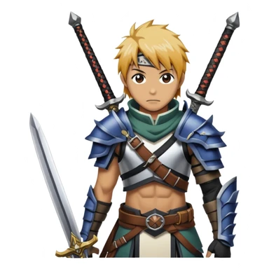 Videojuego Monster hunter will con banda de rock bring me the horizon y anime Bleach sticker