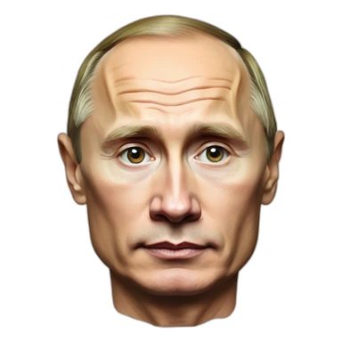 Vladimir Putin in a tattoo sticker