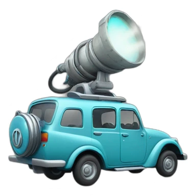 Un dinausaure conduit une voiture sticker