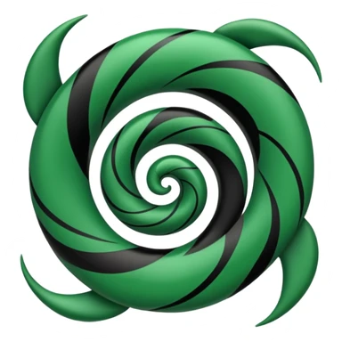 Unity Māori koru design at top sticker