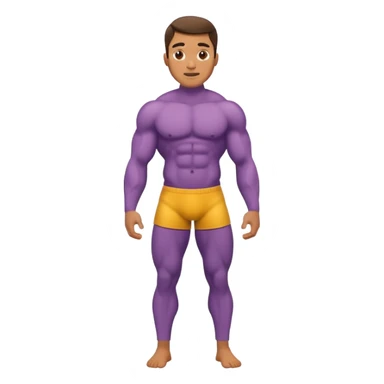Buff naked male with a penis in hand full body sticker