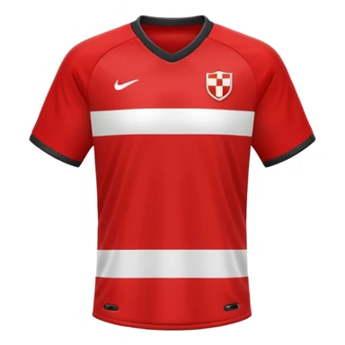 red soccer jersey sticker