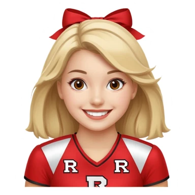 Rutgers Cheerleader sticker